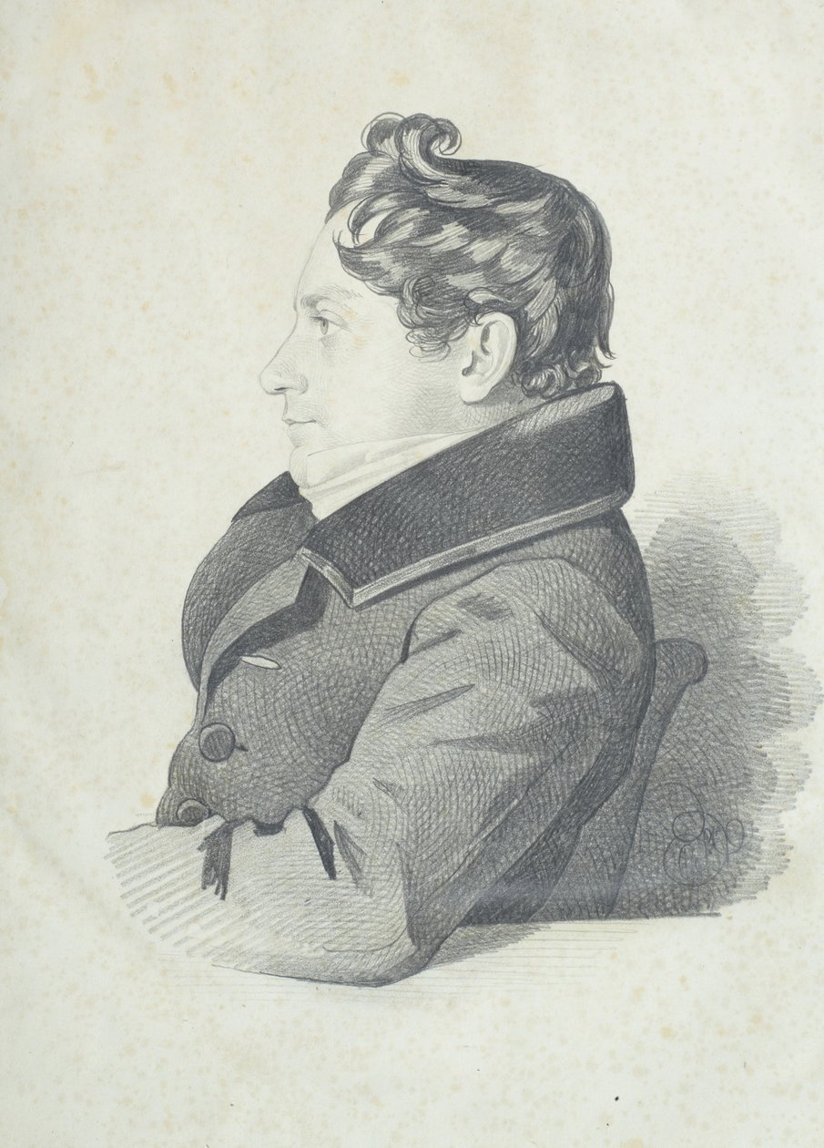 Portrett av Nikolay Adrianovich Divov 1792-1878, 1830-årene. av Carl von Hampeln