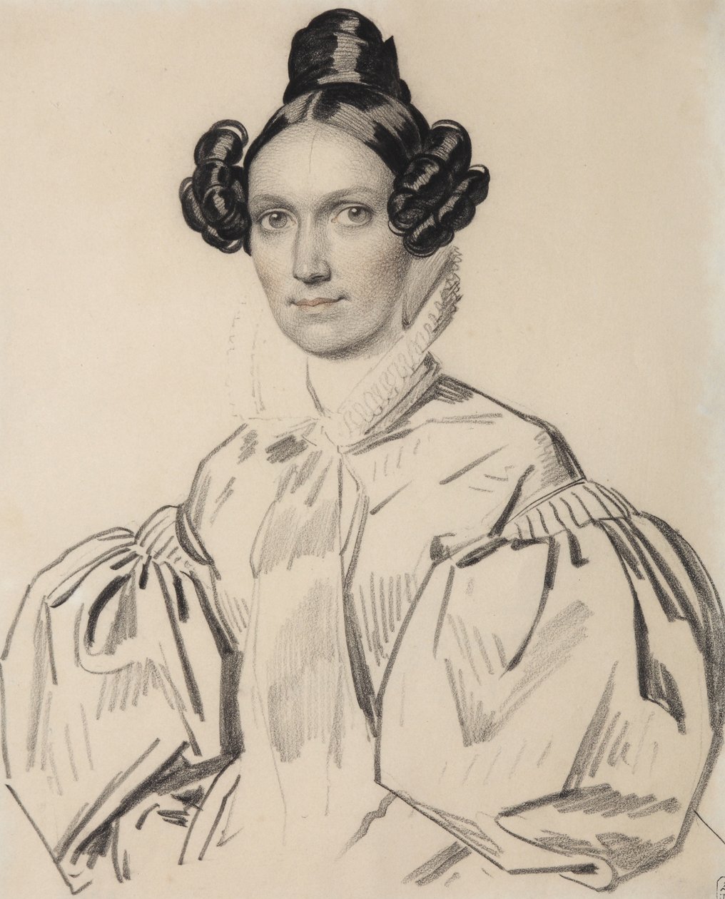 Portrett av Olga Nikolaevna Talyzina, født Zubova 1803-1882, tidlig på 1830-tallet. av Carl von Hampeln