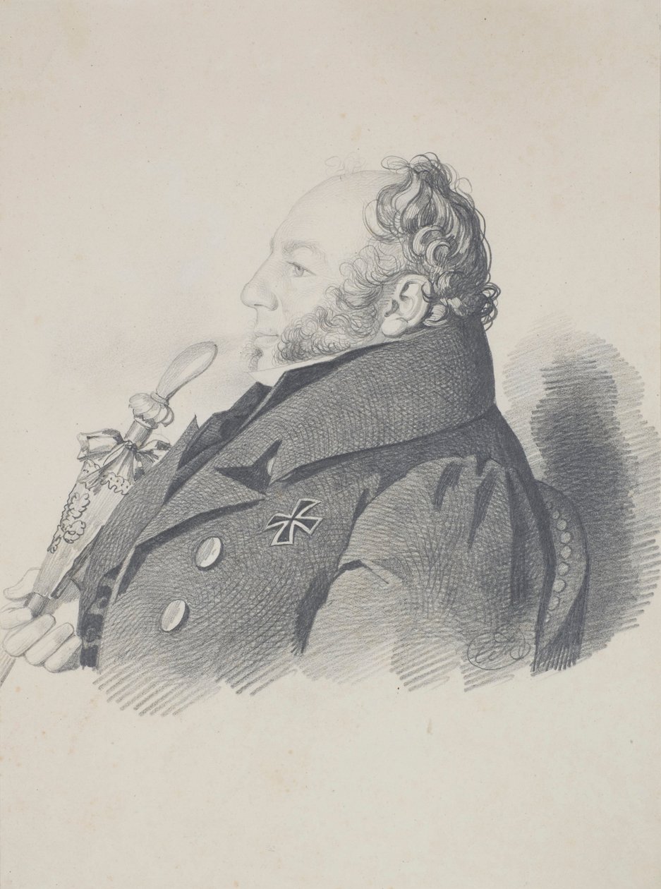 Portrett av Vasily Vasilyevich Kochubey 1784-1844, ca. 1832. av Carl von Hampeln