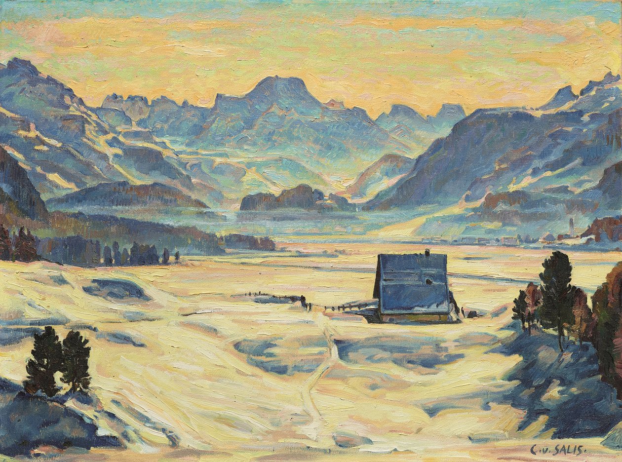 Champesch II (olje på lerret) av Carl von Salis