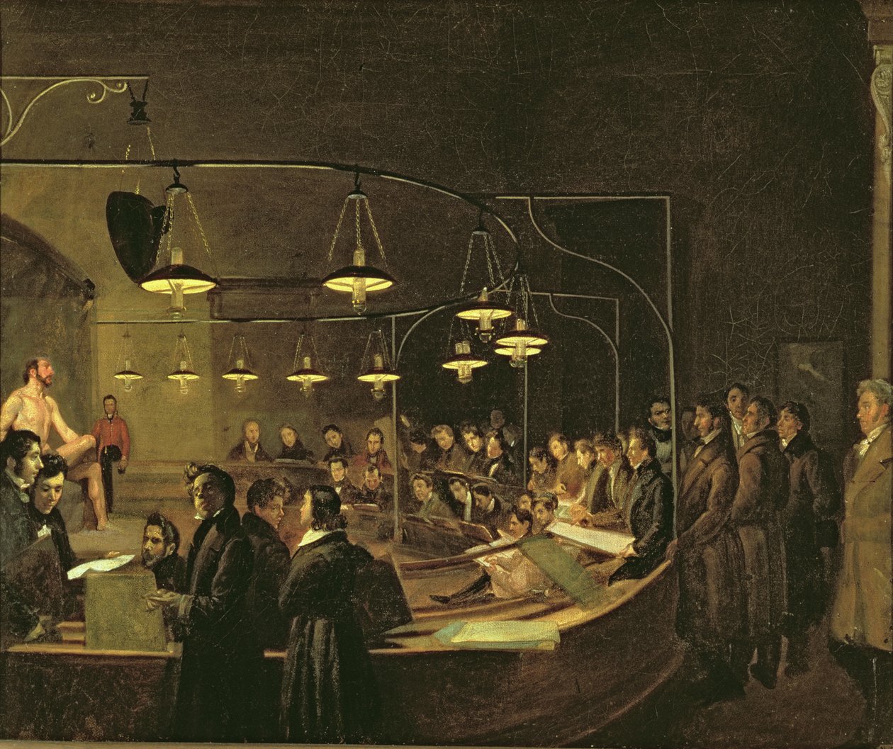Anatomi leksjonen, 1845 av Carle Felice Biscaria