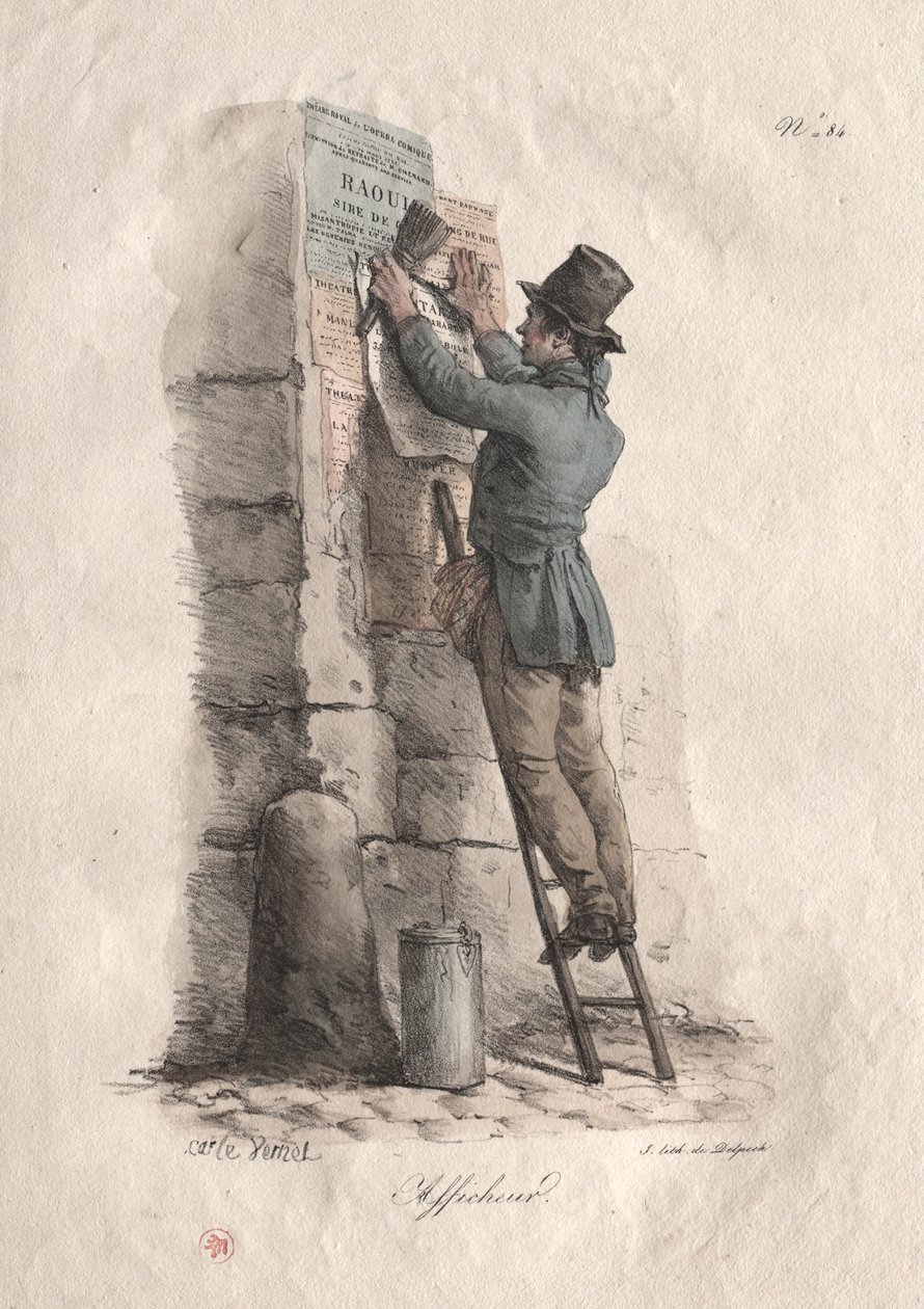 Bill-plakat av Carle Vernet