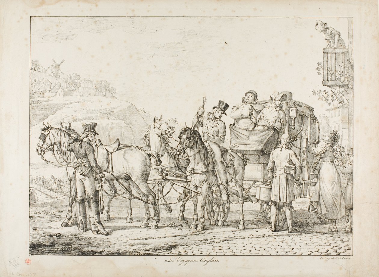 Engelske reisende av Carle Vernet