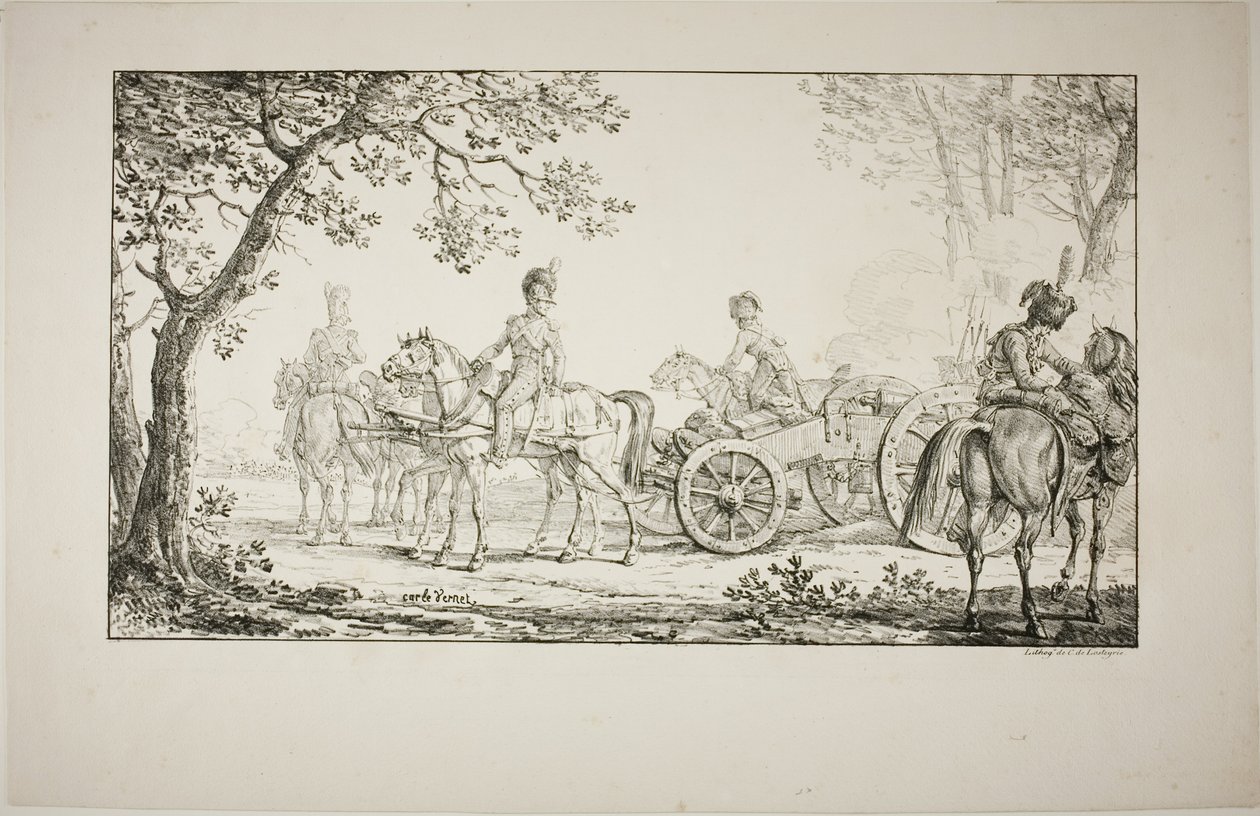 Utnyttet artilleri av Carle Vernet
