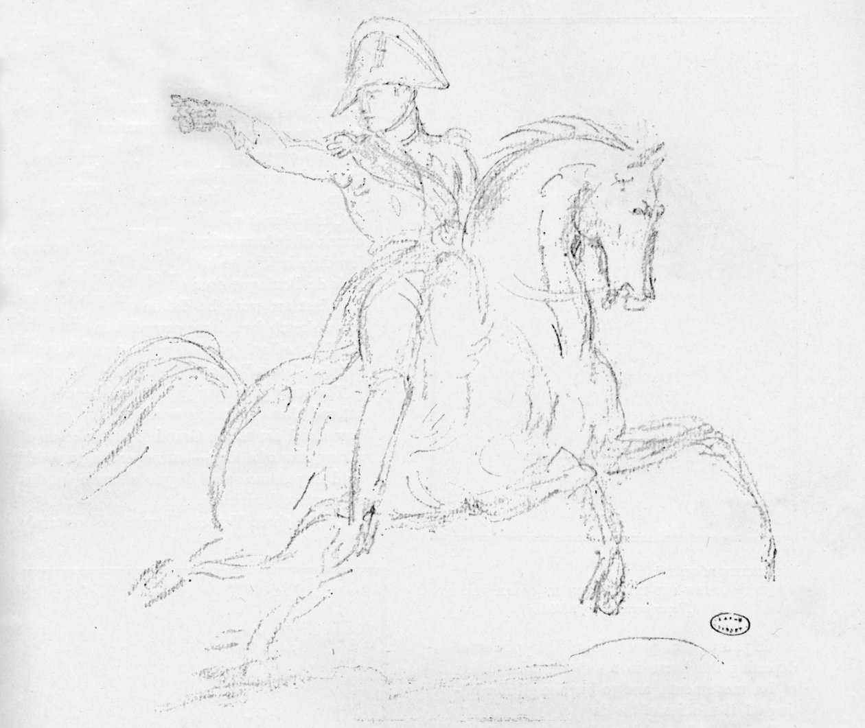Napoleon til hest, c1700-tallet av Carle Vernet