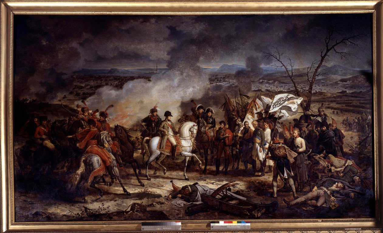 Napoleonskrigen: "" keiser Napoleon I (1769-1821) under slaget ved Austerlitz 2.12.1805. Maleri av Antoine Vernet (1758-1836) 1805 Boissy Saint Leger. Chateau De Grosbois av Carle Vernet