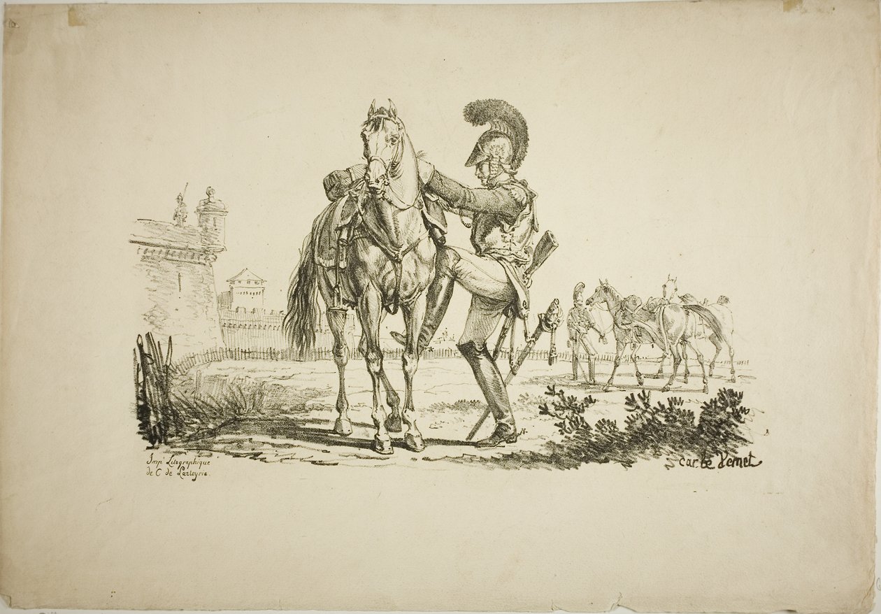 Rifleman Mounting a Horse   1286460   no       norwegian Successfully Translated  Original: Self Portrait (pencil on paper) Translat: Self Portrait (pencil on paper) 1413239 no norwegian Successfully Translated Original: Portræt af maleren Lorenz Frølich ( av Carle Vernet