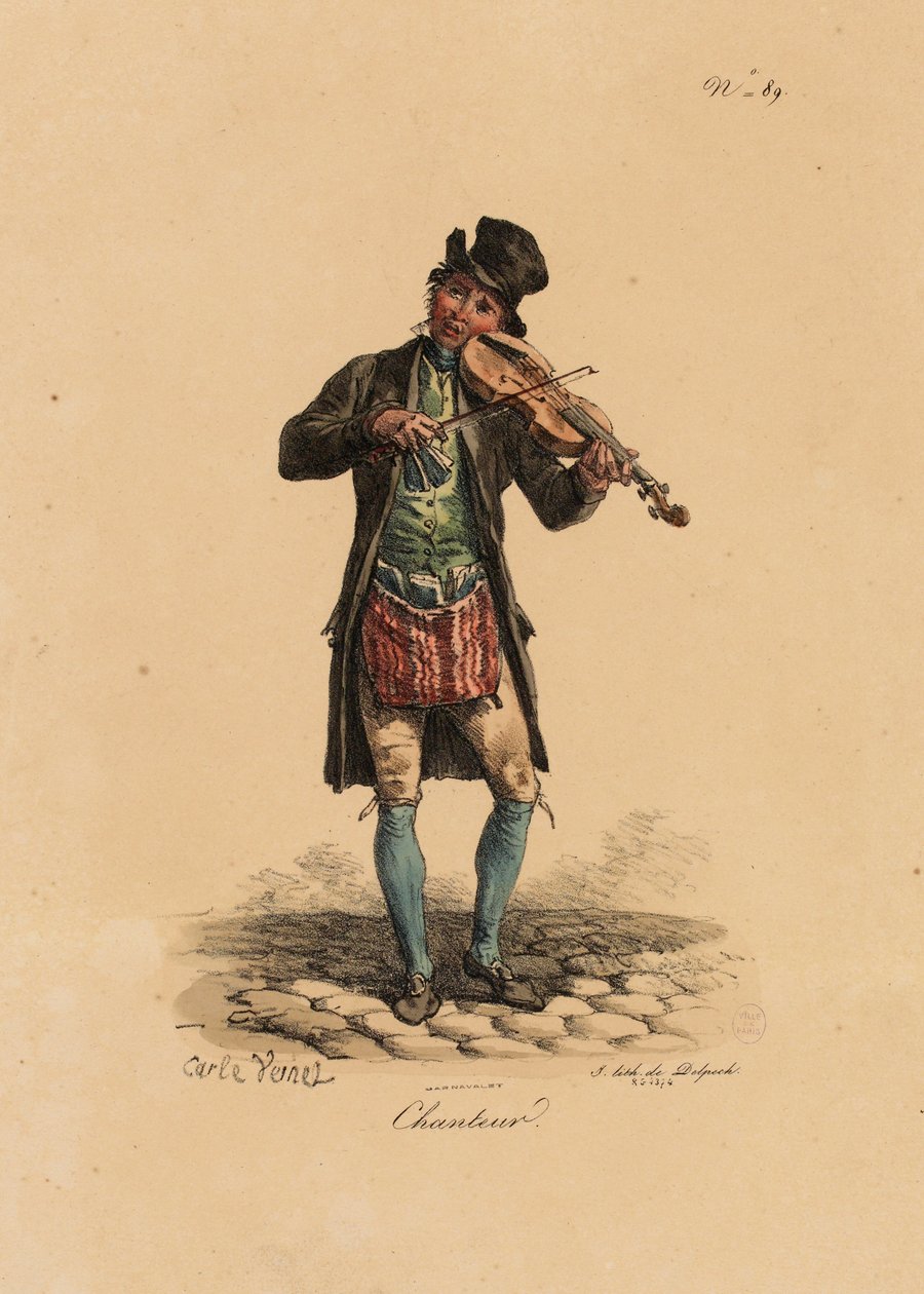 Gatesanger fra «Les Cris de Paris» av Carle Vernet