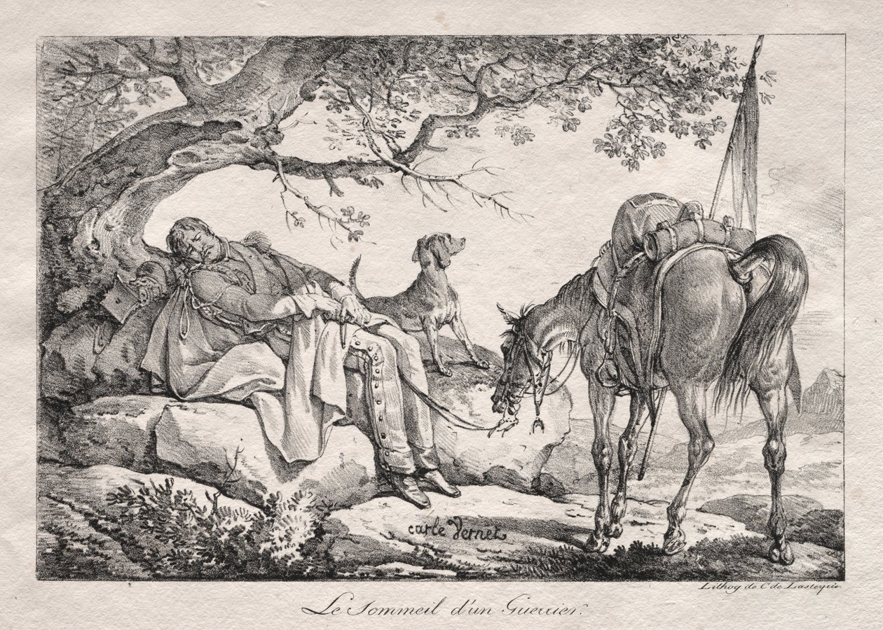 Den sovende soldat av Carle Vernet