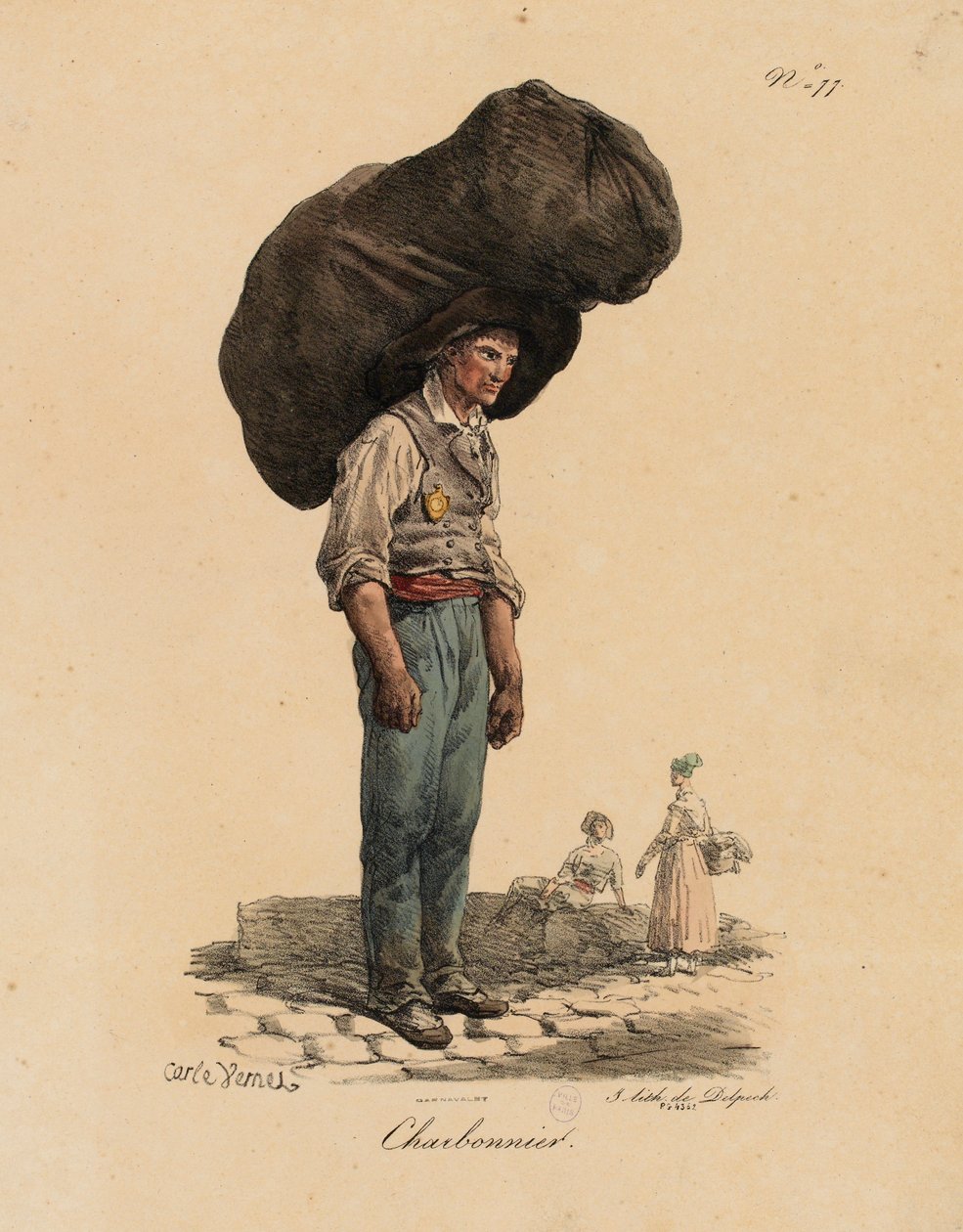 Kullmannen fra «Les Cris de Paris» av Carle Vernet