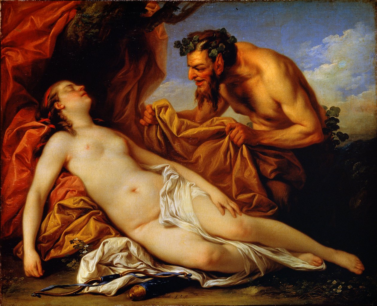 Jupiter og Antiope, c1753 av Carle van Loo