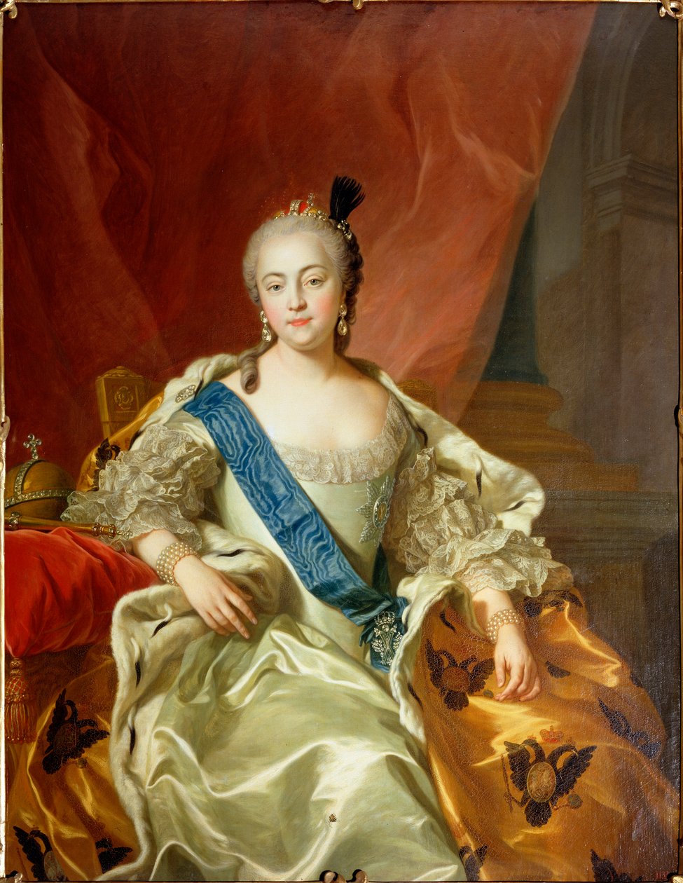 Portrett av keiserinne Elisabeth Petrovna, 1760 av Carle van Loo