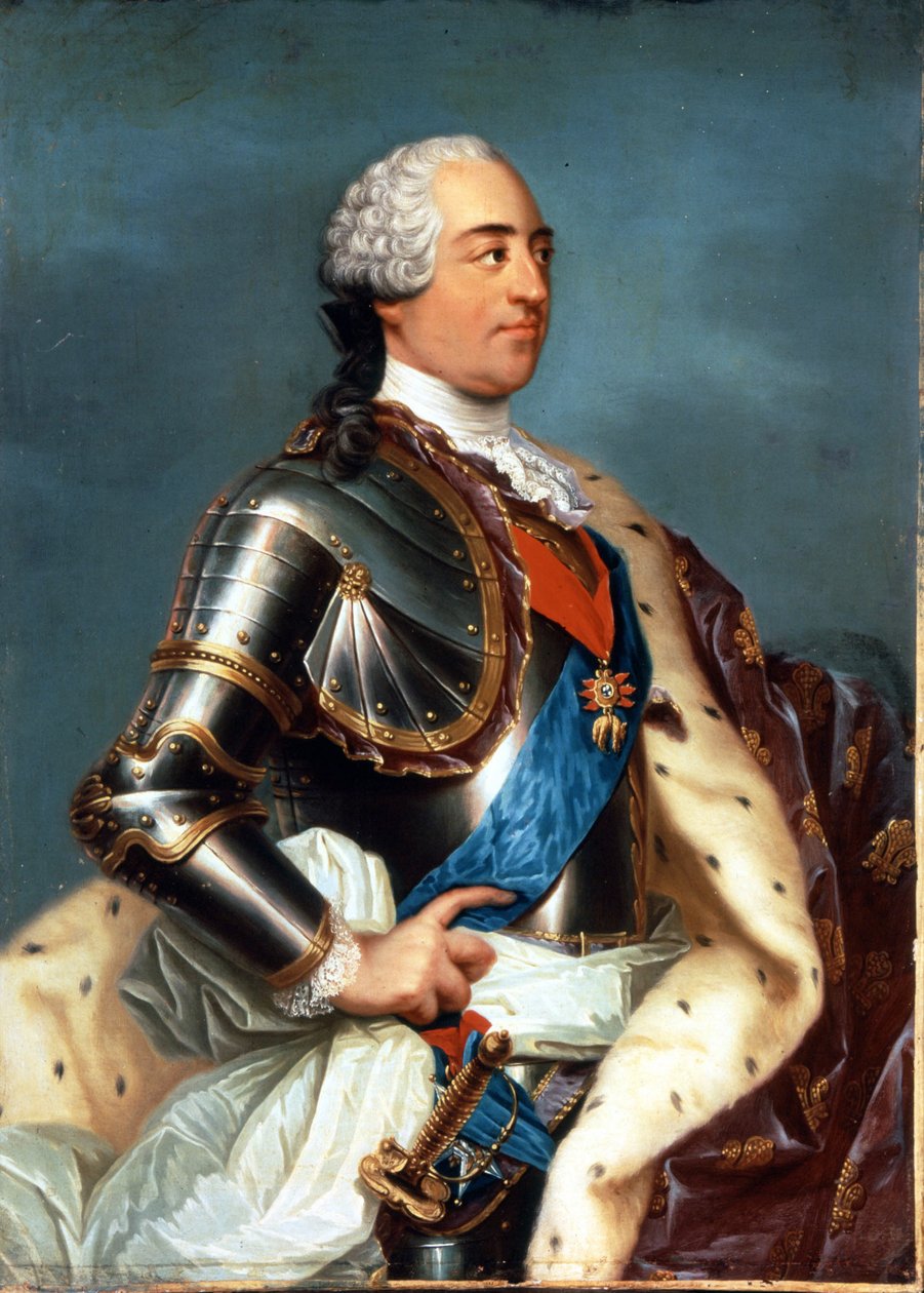 Portrett av Ludvig XV (1710 - 1774). Maleri av Carle Van Loo (1705 - 1765). av Carle van Loo