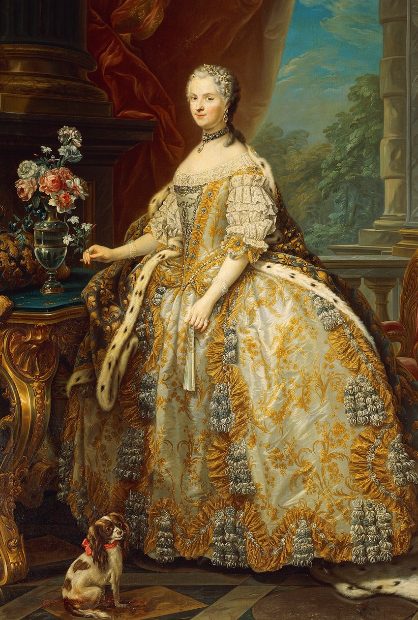 Portrett av Maria Leczinska eller Leszczynska (Trzebnica av Carle van Loo