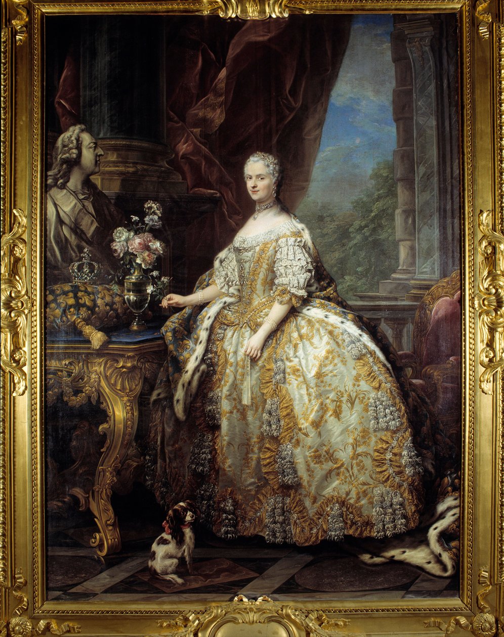 Portrett av dronning Portrett av dronning Marie Leczinska, dronning av Frankrike av Carle van Loo