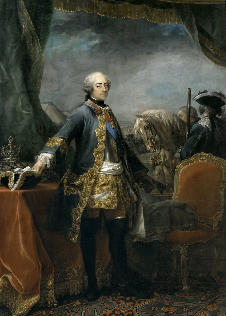 Portrett av kong Ludvig XV 1710-1774 av Carle van Loo