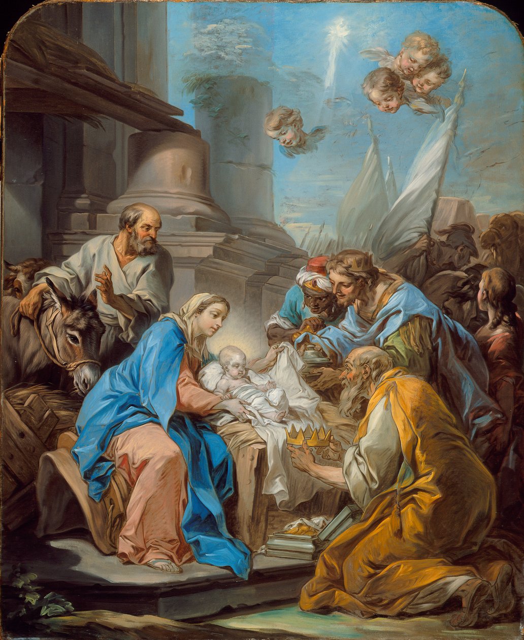 The Adoration of the Magi, ca. 1760 av Carle van Loo
