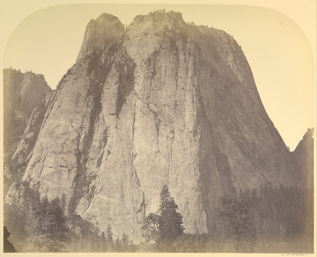 Cathedral Rock-Yosemite, nr.20 av Carleton E. Watkins