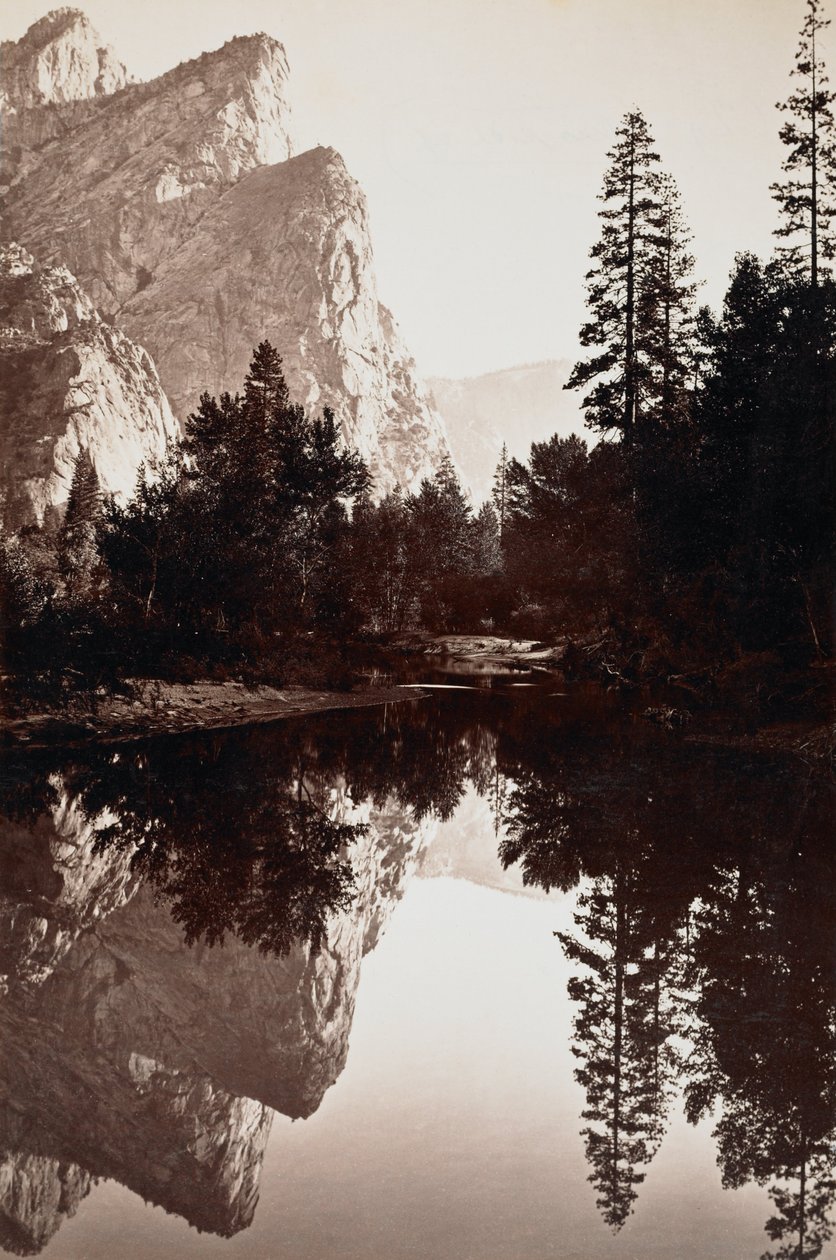 Three Brothers, Yosemite, California av Carleton E. Watkins