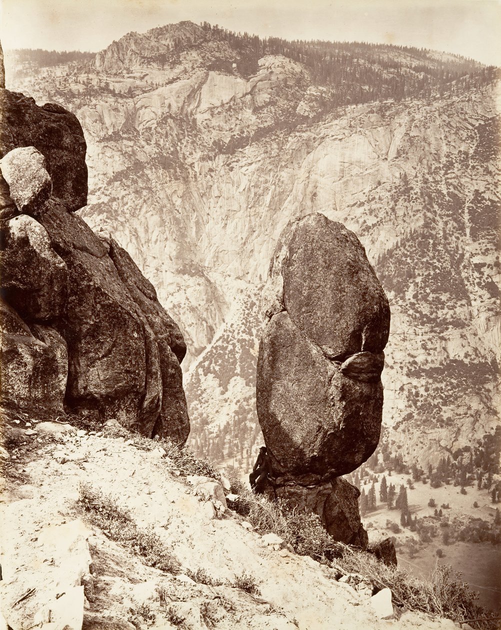 Eagle Point, Yosemite, ca. 1872, trykt ca. 1876. av Carleton E. Watkins.