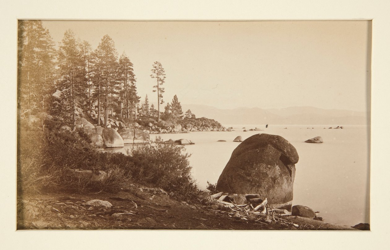 Fire jernbanescener og fire utsikter over Lake Tahoe: Lake Tahoe fra Artist Point av Carleton E. Watkins