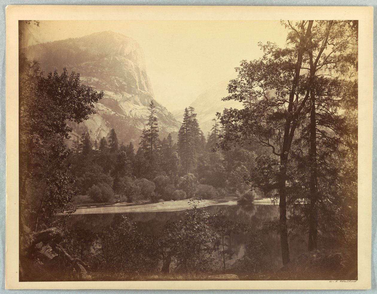 Lake Ah-Wi-Yah, Yosemite av Carleton E. Watkins