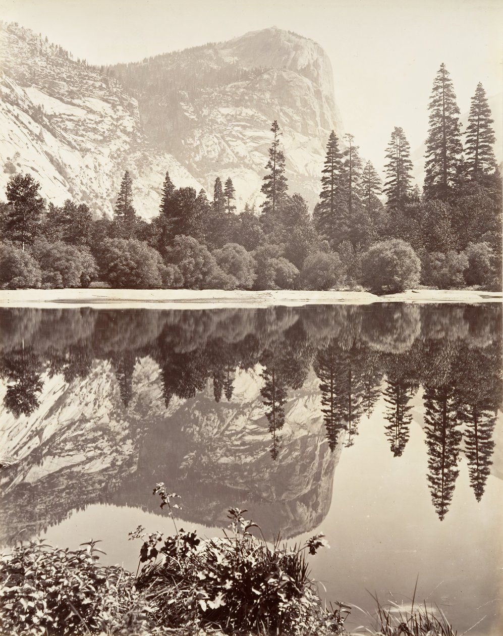 Mirror Lake, Yosemite, ca. 1872, trykt ca. 1876. av Carleton E. Watkins.