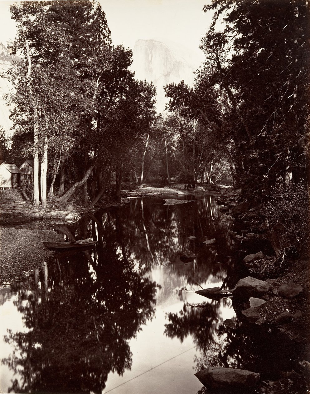 South Dome, 6000 fot, Yosemite, ca. 1872, trykt ca. 1876. av Carleton E. Watkins.