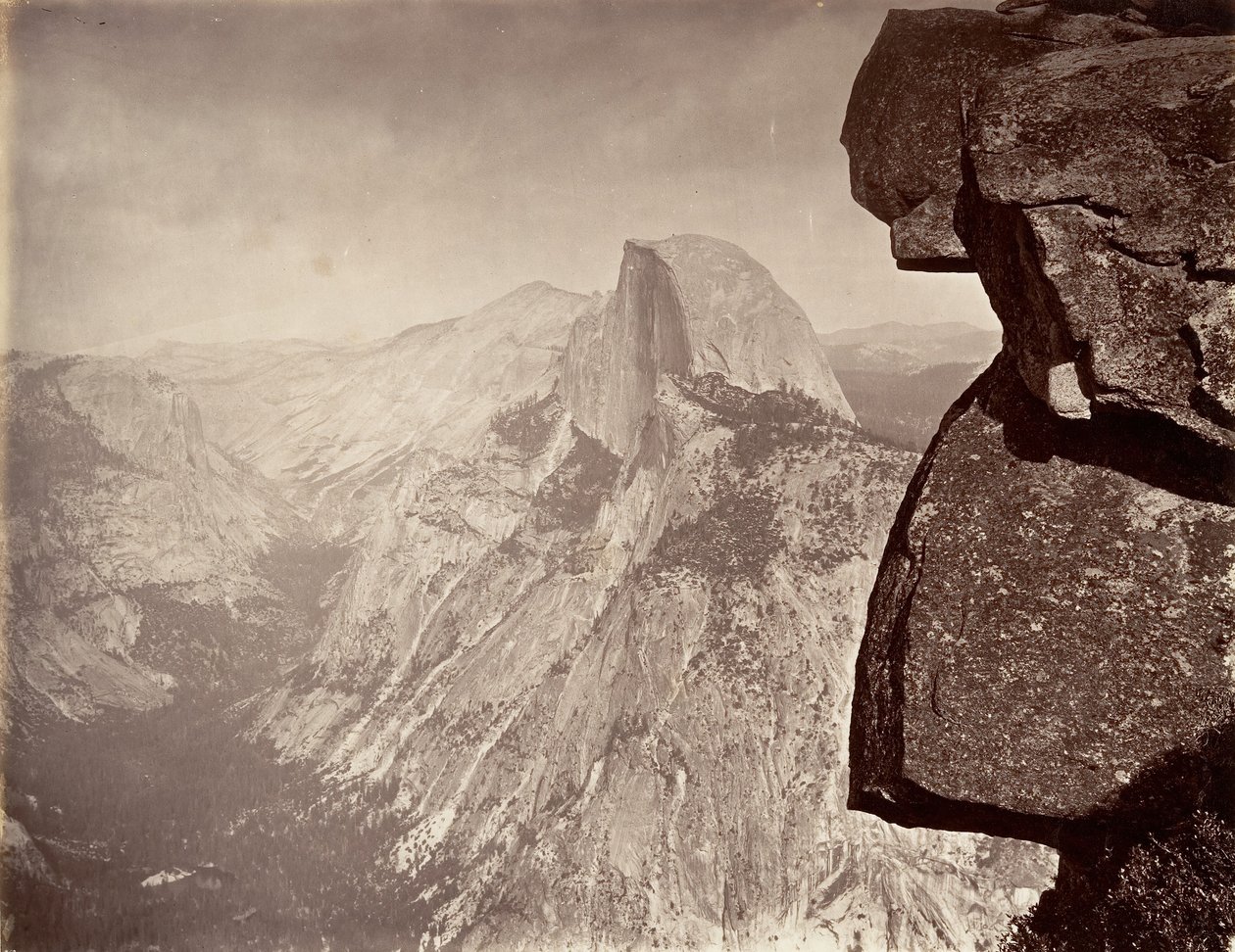 South Dome, Yosemite, ca. 1872, trykt ca. 1876. av Carleton E. Watkins.