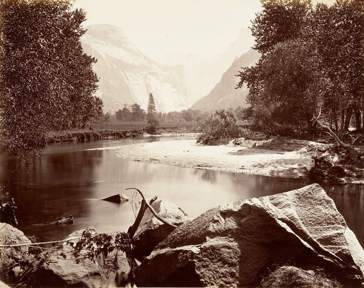 The Domes, Yosemite, ca. 1872, trykt ca. 1876. av Carleton E. Watkins.