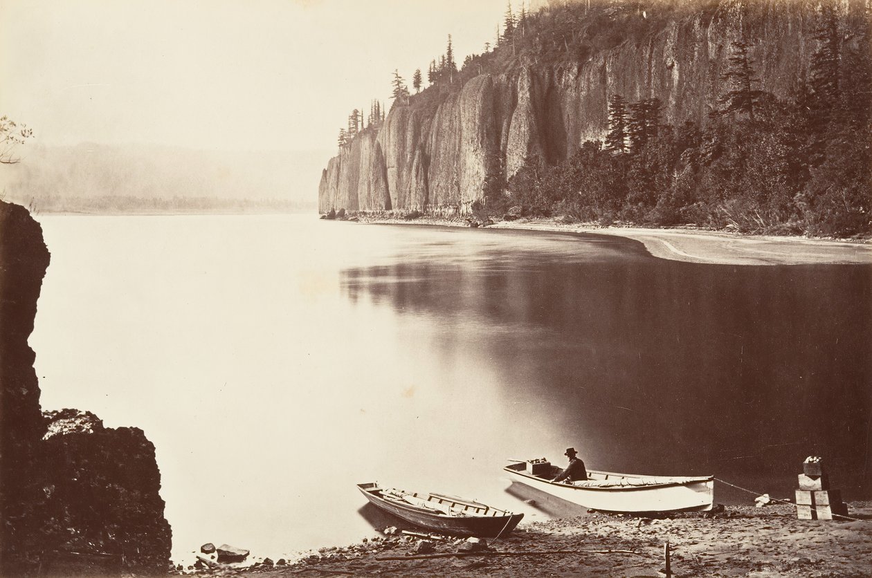 Cape Horn, Oregon, 1867, trykt ca. 1876. av Carleton Emmons Watkins