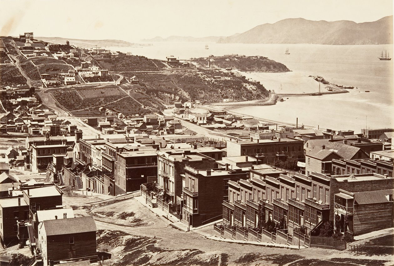 The Golden Gate, 1868-69, trykt ca. 1876. av Carleton Emmons Watkins