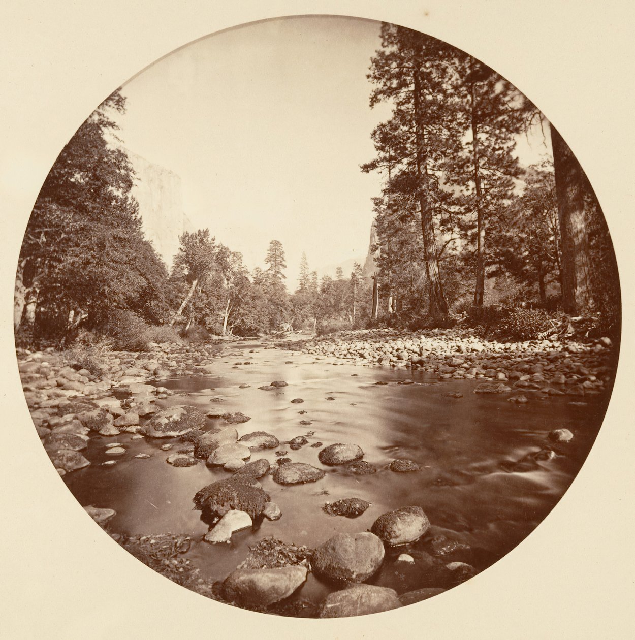 [Yosemite nasjonalpark, California], ca. 1878. av Carleton Emmons Watkins