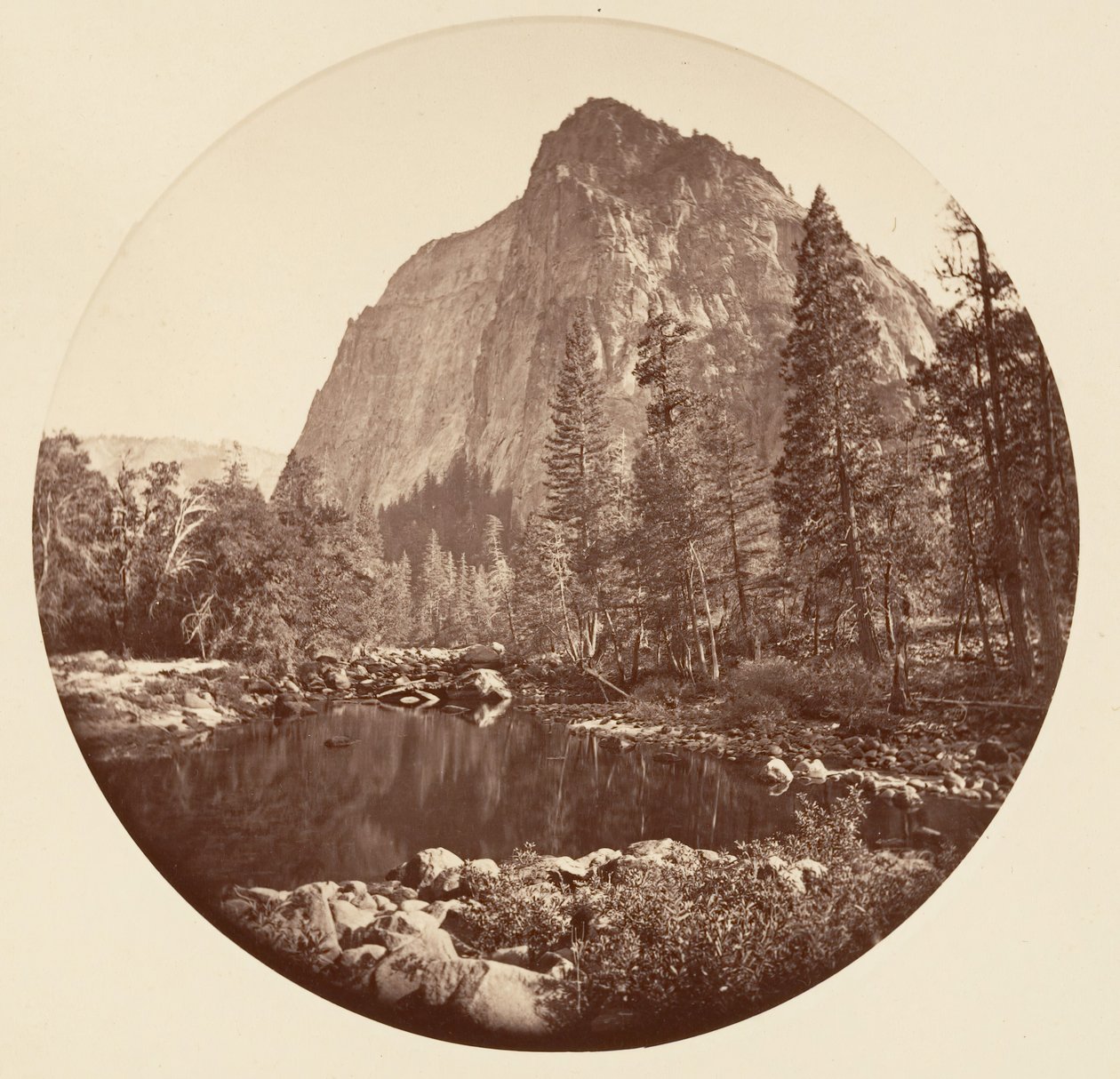 [Yosemite nasjonalpark, California], ca. 1878. av Carleton Emmons Watkins