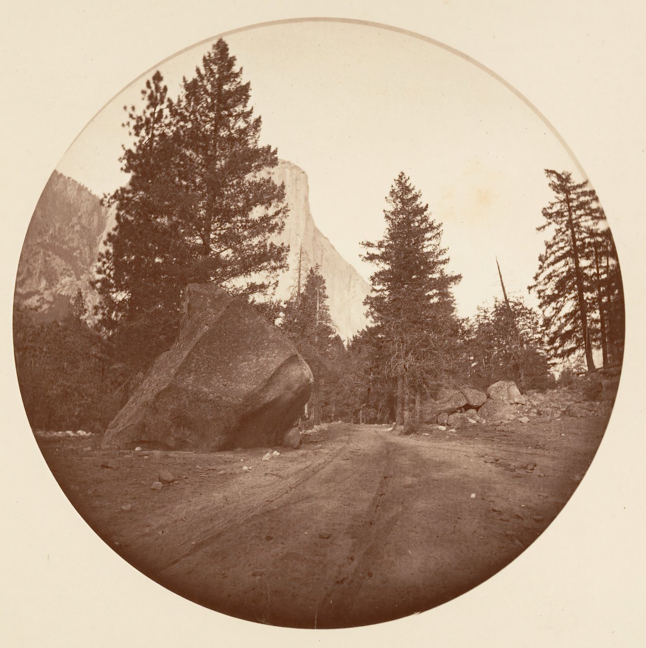 [Yosemite nasjonalpark, California], ca. 1878. av Carleton Emmons Watkins