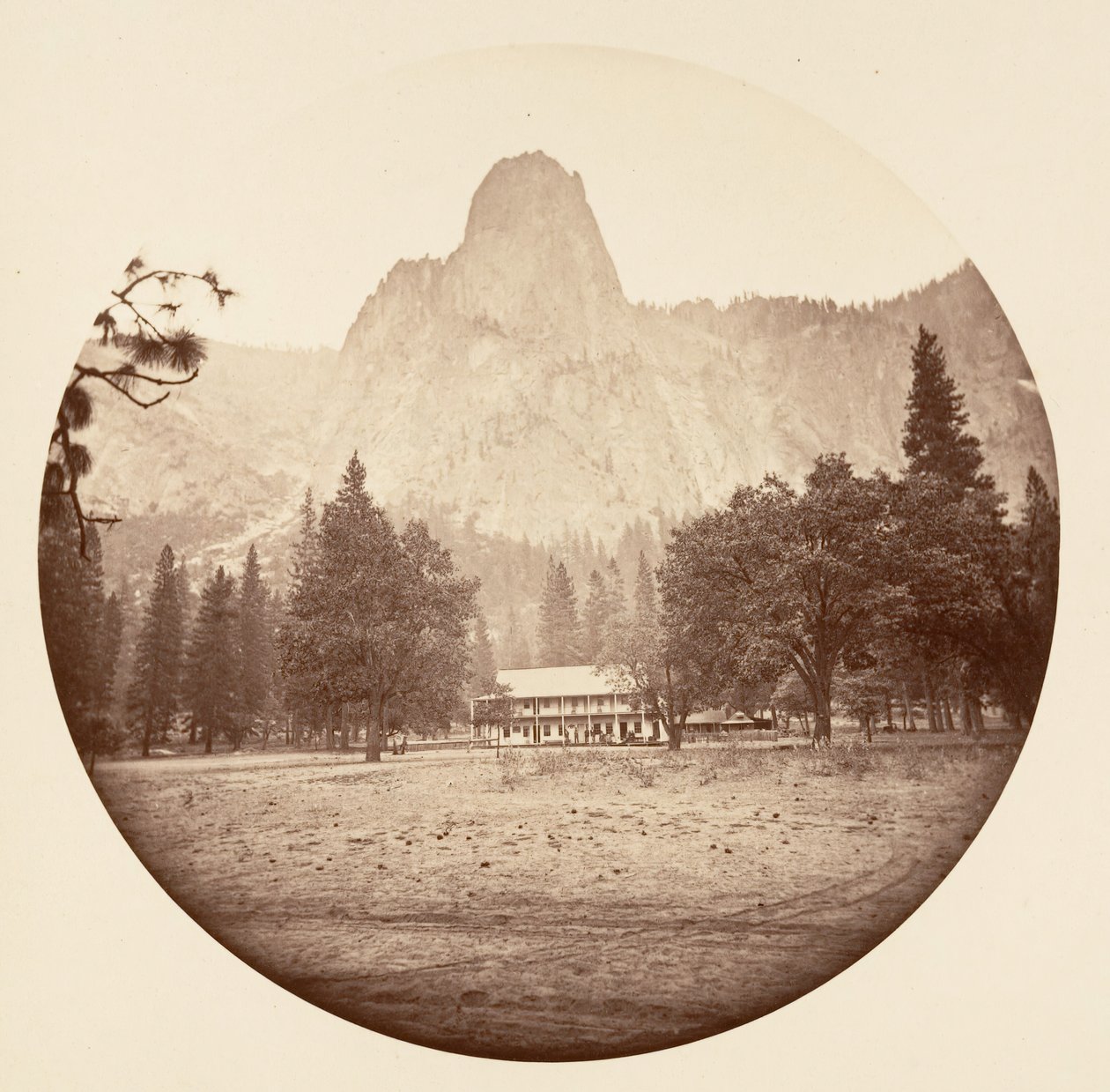 [Yosemite nasjonalpark, California], ca. 1878. av Carleton Emmons Watkins