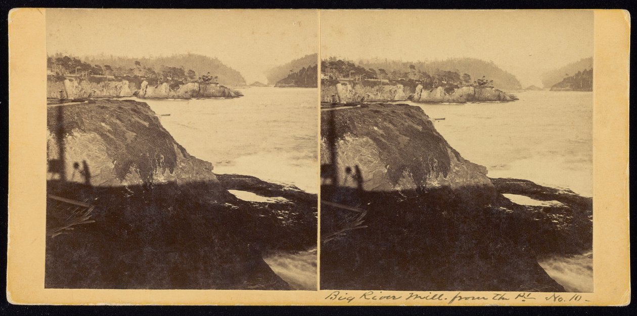 Big River Mill fra Pt av Carleton Watkins