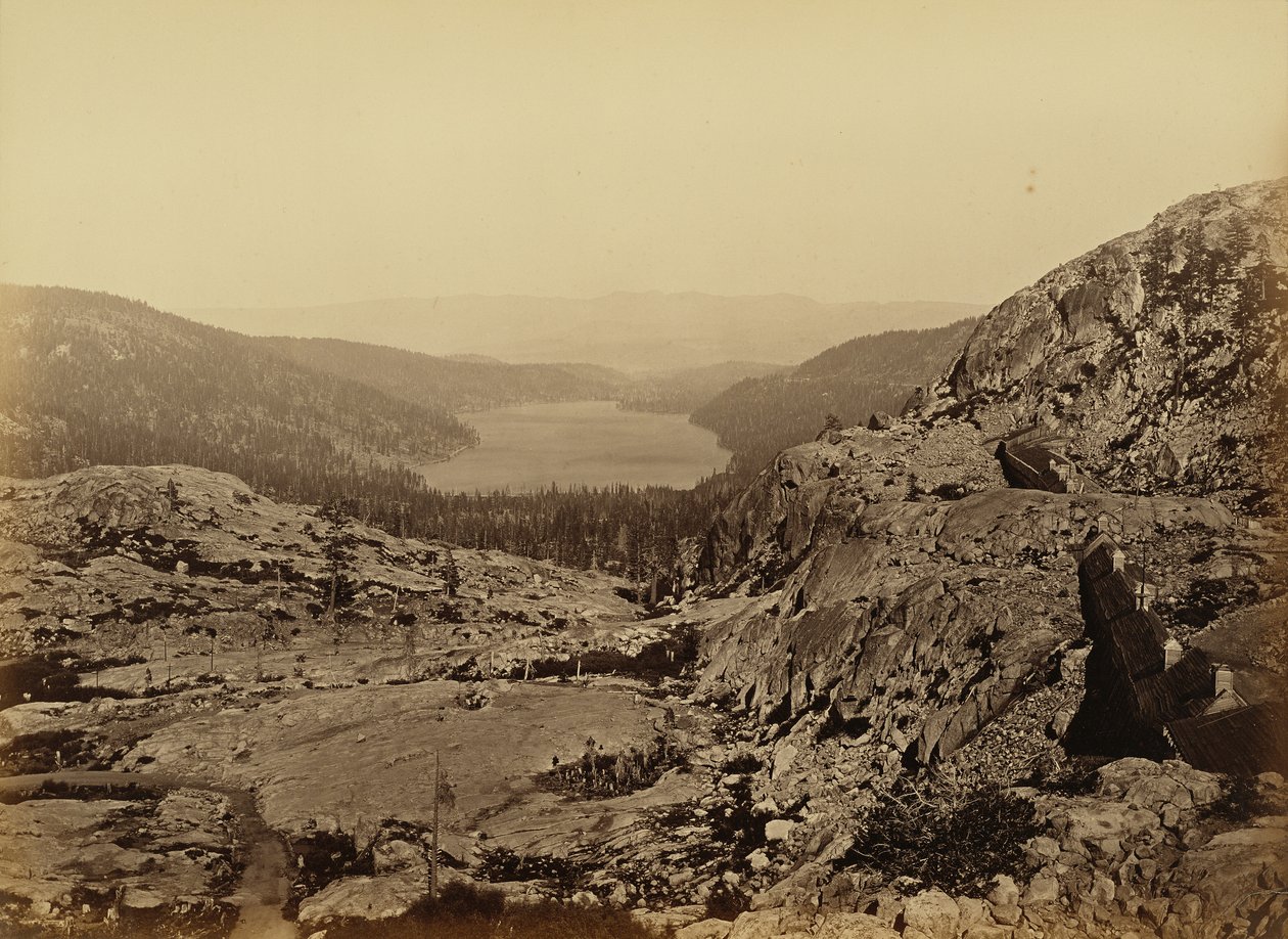 Donner Lake, C. P. R. R. av Carleton Watkins