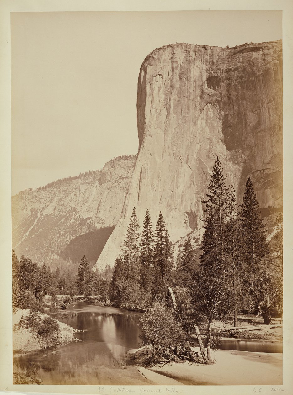 El Capitan, Yosemite-dalen av Carleton Watkins