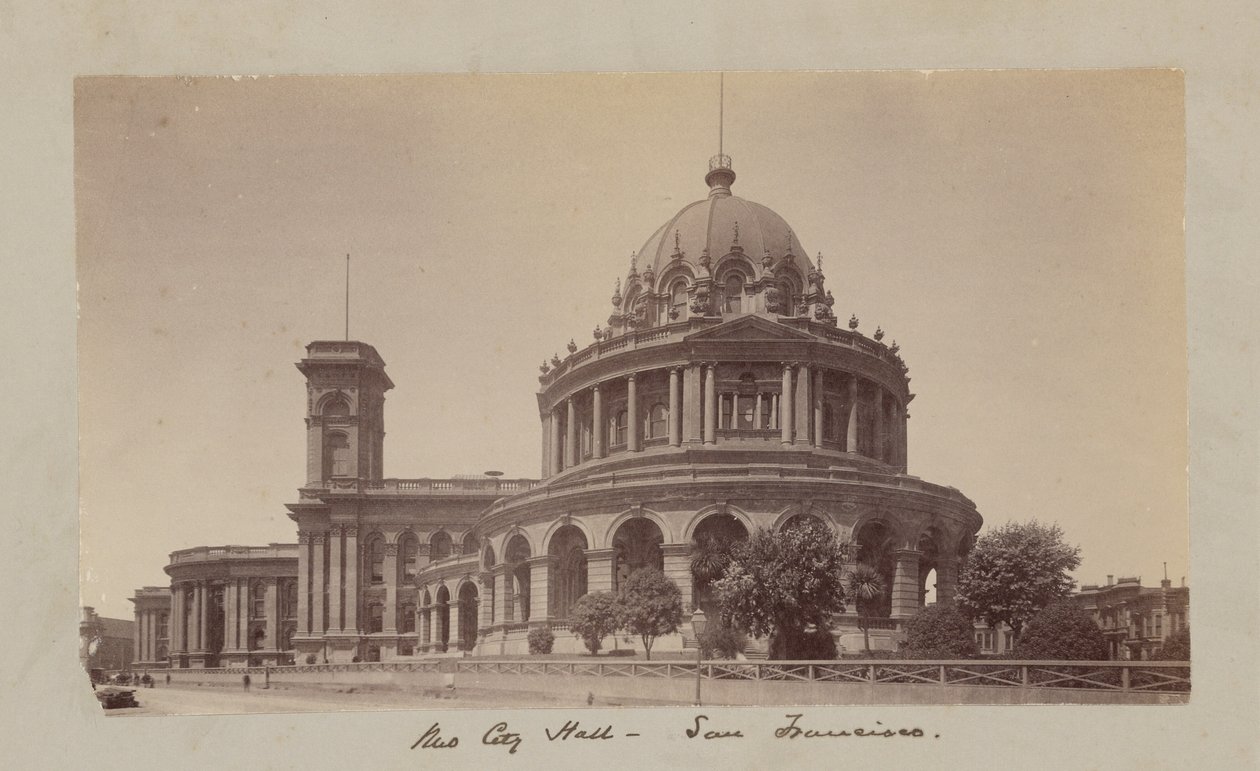 Nytt rådhus - San Francisco av Carleton Watkins