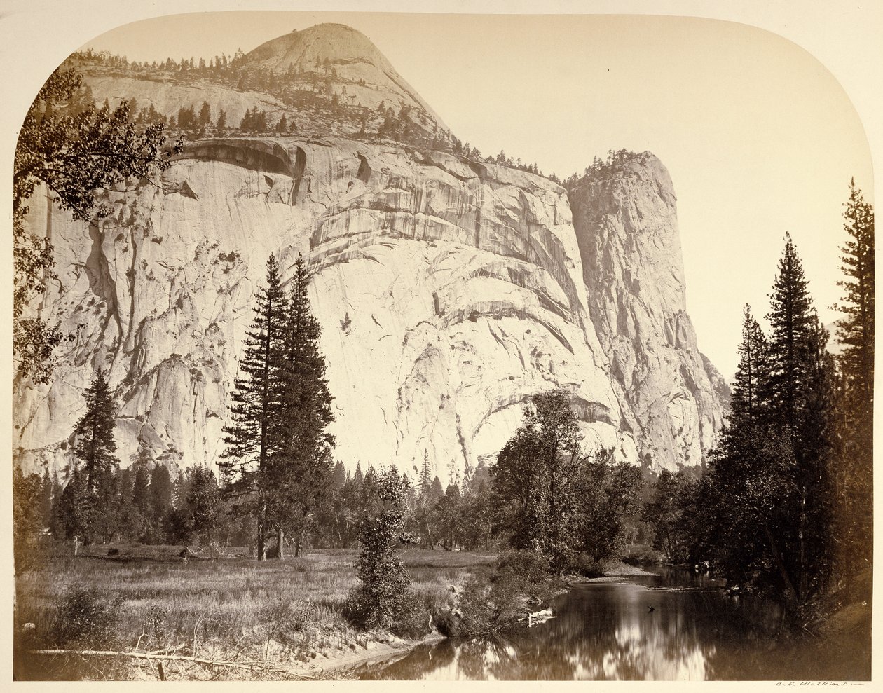 North Dome. Royal Arches - Washington Column av Carleton Watkins