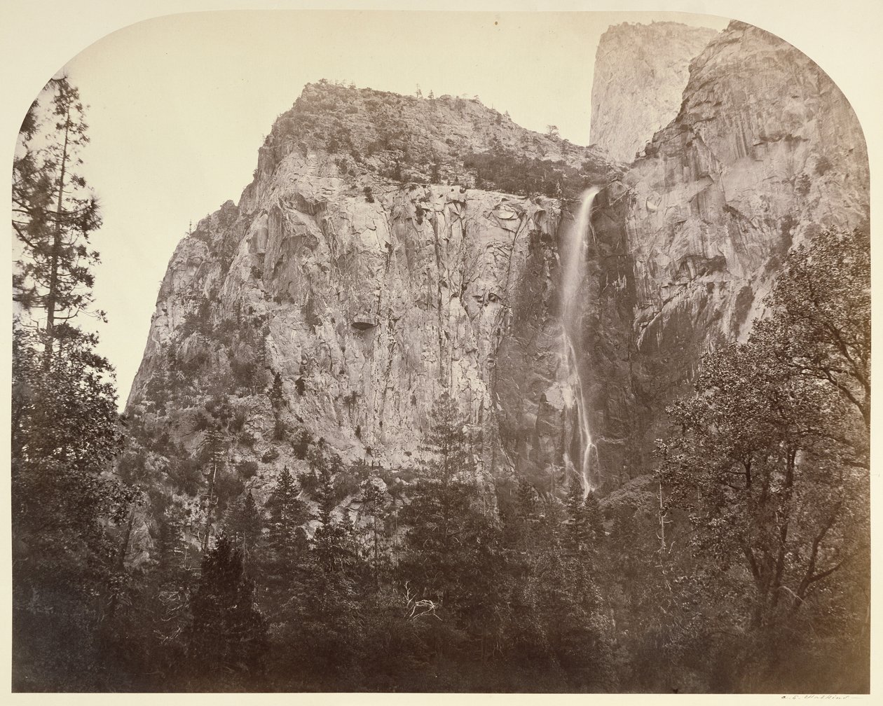 Pohono - Brudesløret - 900 ft. Yosemite av Carleton Watkins