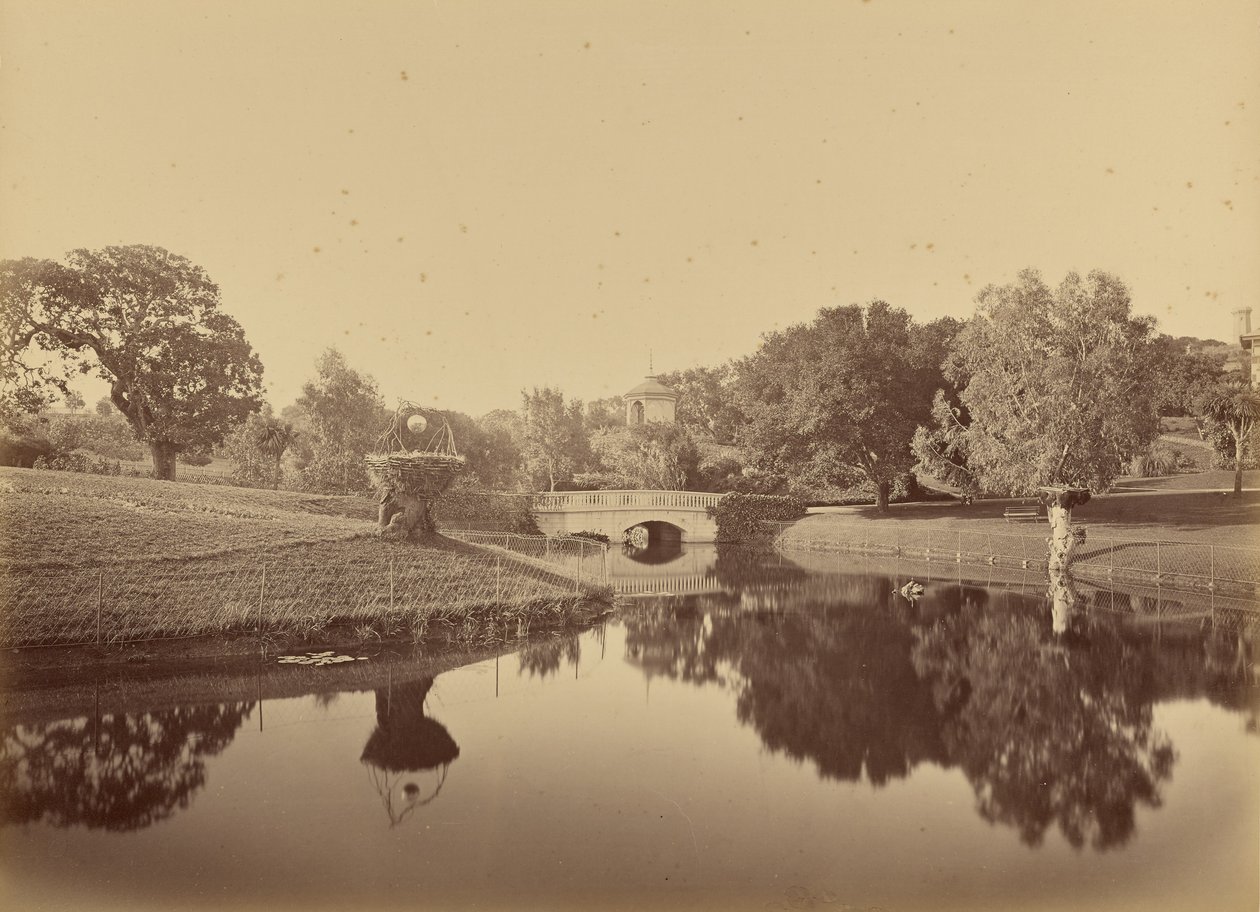 Damm og bro, Thurlow Lodge av Carleton Watkins