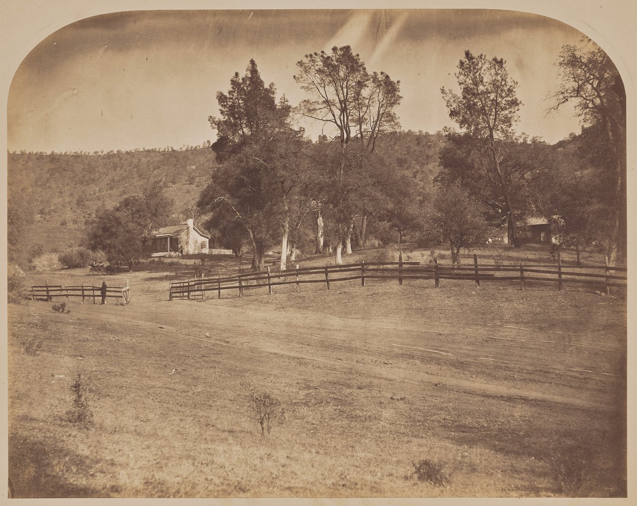[J. C. Fremonts residens - Bear Valley] av Carleton Watkins