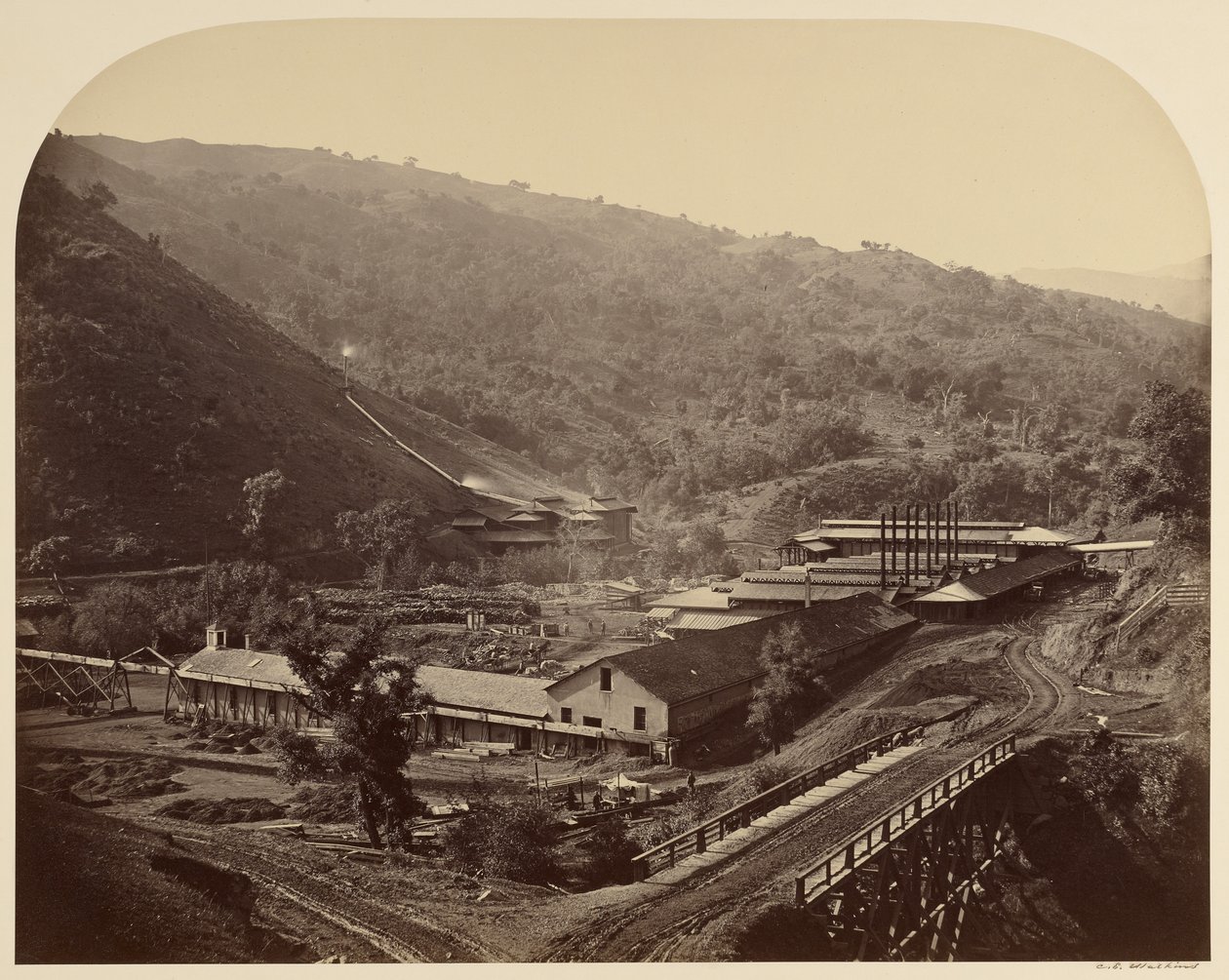 Smelteverk, New Almaden av Carleton Watkins