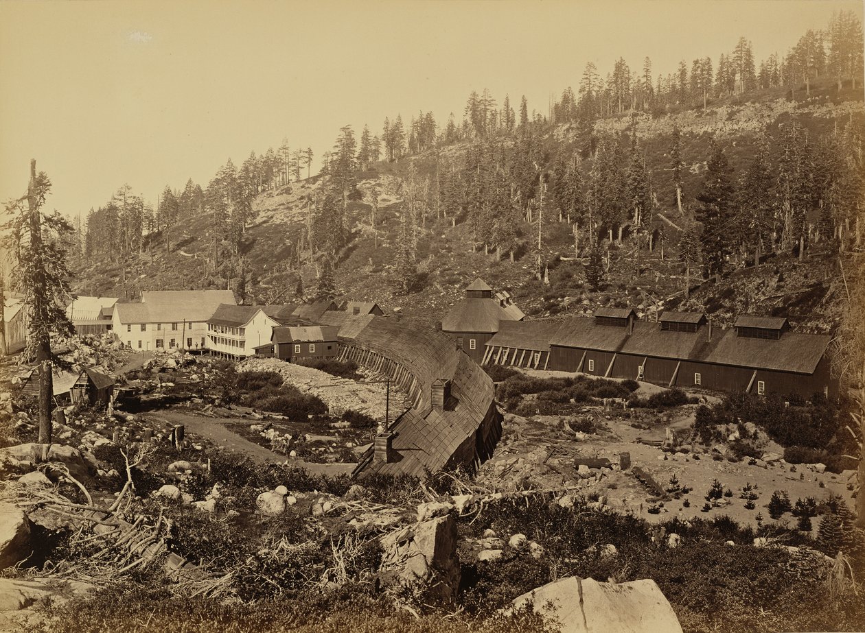 Toppstasjon med tunnelens vestre ende, C.P.R.R. av Carleton Watkins
