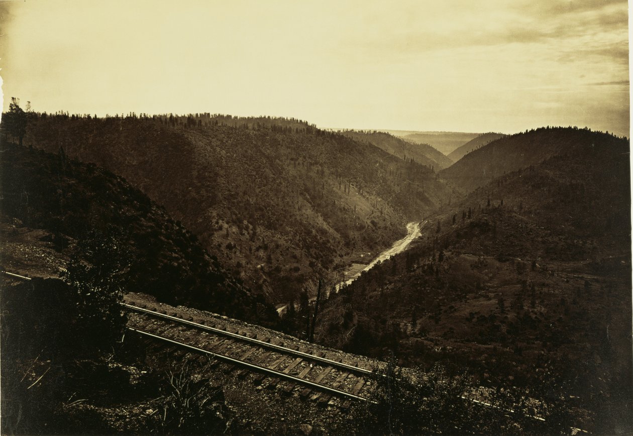 American Rivers canyon, C.P.R.R. av Carleton Watkins