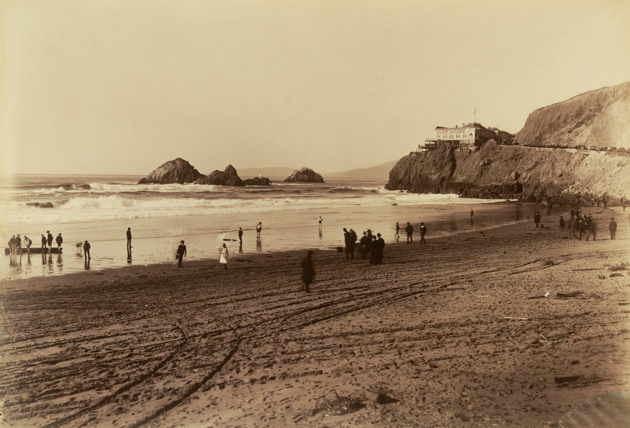 Cliff House, San Francisco av Carleton Watkins