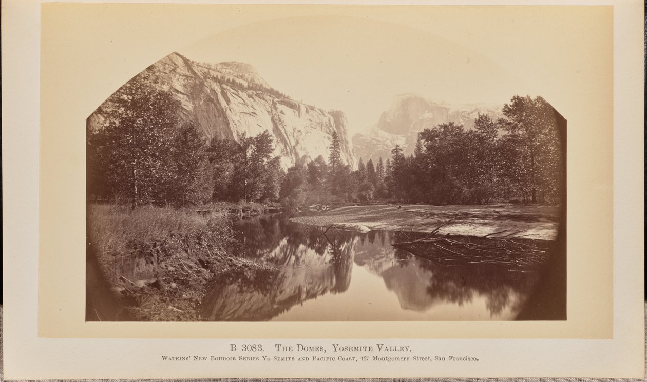 Kuppelformasjonene, Yosemite-dalen av Carleton Watkins