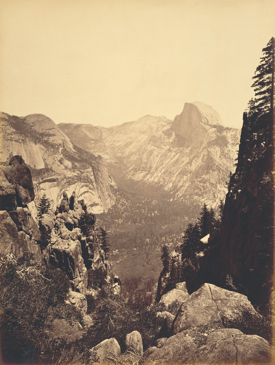 Kuppelfjellene fra Moran Point av Carleton Watkins